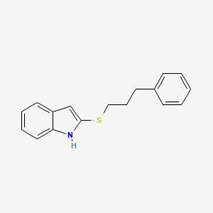 2-(3-Phenylpropylsulfanyl)-1H-indole