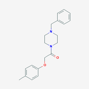 molecular formula C20H24N2O2 B246275 1-(4-Benzylpiperazin-1-yl)-2-(4-methylphenoxy)ethanone 