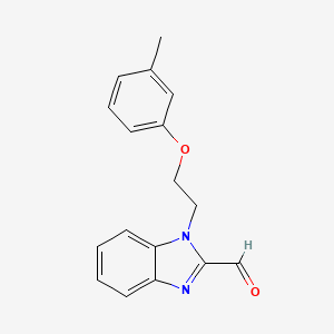 1-[2-(3-Methylphenoxy)ethyl]benzimidazole-2-carbaldehyde