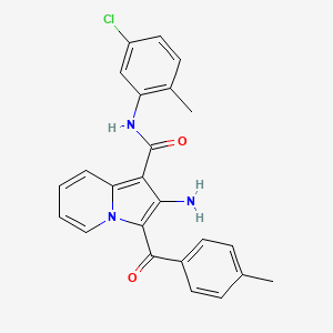 2-amino-N-(5-chloro-2-methylphenyl)-3-(4-methylbenzoyl)indolizine-1-carboxamide