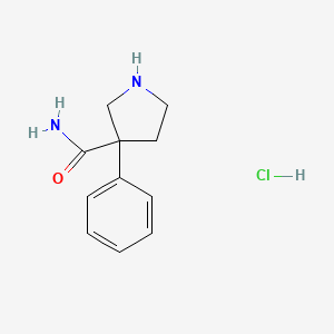 3-Phenylpyrrolidine-3-carboxamide hydrochloride