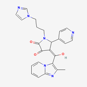 1-(3-(1H-imidazol-1-yl)propyl)-3-hydroxy-4-(2-methylimidazo[1,2-a]pyridine-3-carbonyl)-5-(pyridin-4-yl)-1H-pyrrol-2(5H)-one