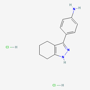 4-(4,5,6,7-Tetrahydro-1H-indazol-3-yl)aniline dihydrochloride