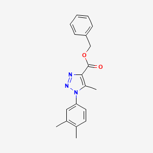 benzyl 1-(3,4-dimethylphenyl)-5-methyl-1H-1,2,3-triazole-4-carboxylate