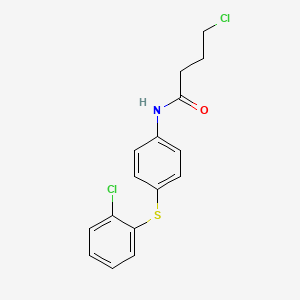4-chloro-N-{4-[(2-chlorophenyl)sulfanyl]phenyl}butanamide