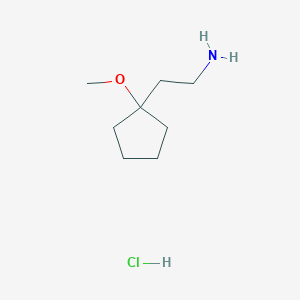 2-(1-Methoxycyclopentyl)ethanamine;hydrochloride