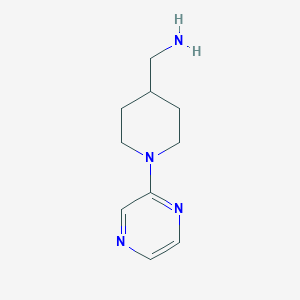 [(1-Pyrazin-2-ylpiperidin-4-yl)methyl]amine