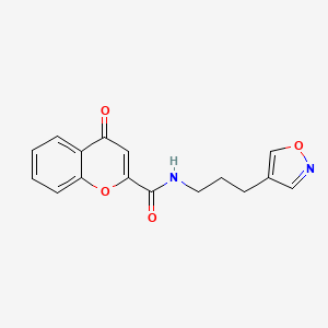 N-(3-(isoxazol-4-yl)propyl)-4-oxo-4H-chromene-2-carboxamide