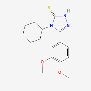 4-Cyclohexyl-5-(3,4-dimethoxyphenyl)-4h-1,2,4-triazole-3-thiol