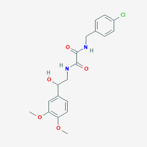molecular formula C19H21ClN2O5 B2462848 N1-(4-chlorobenzyl)-N2-(2-(3,4-dimethoxyphenyl)-2-hydroxyethyl)oxalamide CAS No. 1797964-42-1
