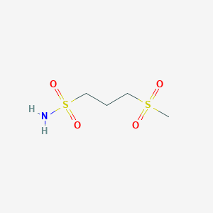 molecular formula C4H11NO4S2 B2462853 3-(甲基磺酰基)丙烷-1-磺酰胺 CAS No. 1050514-24-3