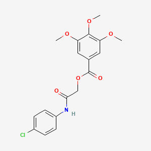 [2-(4-Chloroanilino)-2-oxoethyl] 3,4,5-trimethoxybenzoate