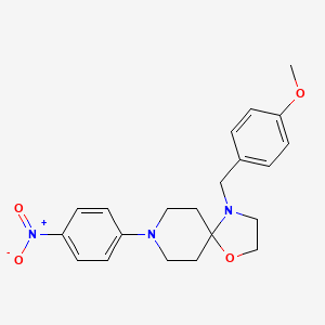 4-(4-Methoxybenzyl)-8-(4-nitrophenyl)-1-oxa-4,8-diazaspiro[4.5]decane