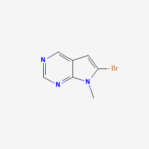 6-Bromo-7-methyl-7H-pyrrolo[2,3-d]pyrimidine