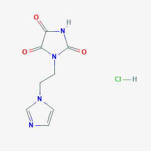 1-[2-(1H-imidazol-1-yl)ethyl]imidazolidine-2,4,5-trione hydrochloride