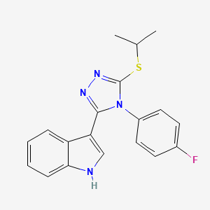 3-(4-(4-fluorophenyl)-5-(isopropylthio)-4H-1,2,4-triazol-3-yl)-1H-indole