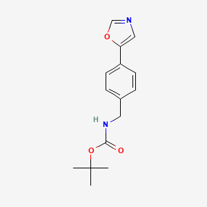 Tert-butyl 4-(oxazol-5-yl)benzylcarbamate