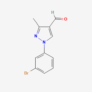 1-(3-bromophenyl)-3-methyl-1H-pyrazole-4-carbaldehyde