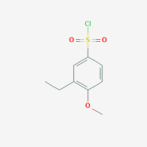 molecular formula C9H11ClO3S B2462907 3-ethyl-4-methoxyBenzenesulfonyl chloride CAS No. 84911-01-3