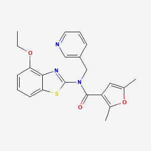 N-(4-ethoxybenzo[d]thiazol-2-yl)-2,5-dimethyl-N-(pyridin-3-ylmethyl)furan-3-carboxamide