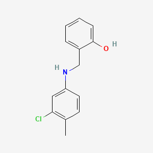 2-{[(3-Chloro-4-methylphenyl)amino]methyl}phenol
