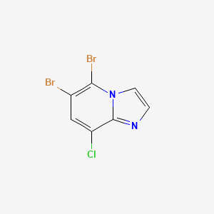 5,6-Dibromo-8-chloroimidazo[1,2-a]pyridine