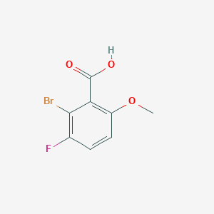 molecular formula C8H6BrFO3 B2462931 2-Bromo-3-fluoro-6-methoxybenzoic acid CAS No. 1781708-32-4