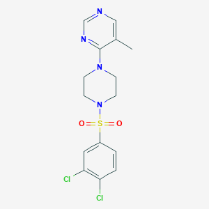 4-(4-((3,4-Dichlorophenyl)sulfonyl)piperazin-1-yl)-5-methylpyrimidine