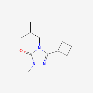 3-cyclobutyl-1-methyl-4-(2-methylpropyl)-4,5-dihydro-1H-1,2,4-triazol-5-one