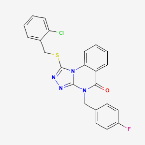 1-[(2-chlorobenzyl)thio]-4-(4-fluorobenzyl)[1,2,4]triazolo[4,3-a]quinazolin-5(4H)-one