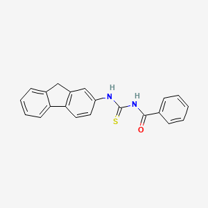 molecular formula C21H16N2OS B2462952 1-benzoyl-3-(9H-fluoren-2-yl)thiourea CAS No. 866017-42-7