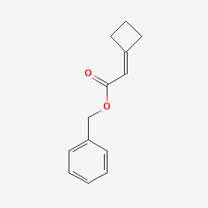 molecular formula C13H14O2 B2462958 Benzyl 2-cyclobutylideneacetate CAS No. 1823379-71-0