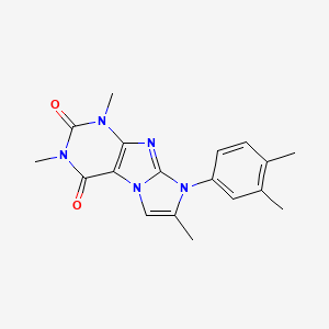 8-(3,4-dimethylphenyl)-1,3,7-trimethyl-1H-imidazo[2,1-f]purine-2,4(3H,8H)-dione