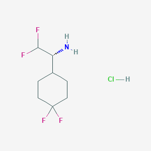 (1R)-1-(4,4-Difluorocyclohexyl)-2,2-difluoroethanamine;hydrochloride