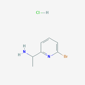 molecular formula C7H10BrClN2 B2463006 1-(6-溴吡啶-2-基)乙胺盐酸盐 CAS No. 1415257-60-1