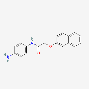 molecular formula C18H16N2O2 B2463017 N-(4-氨基苯基)-2-(萘-2-氧基)乙酰胺 CAS No. 954268-61-2