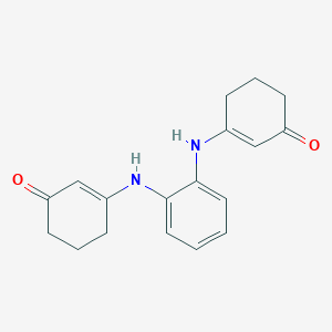 molecular formula C18H20N2O2 B246303 3-{2-[(3-Oxo-1-cyclohexen-1-yl)amino]anilino}-2-cyclohexen-1-one 