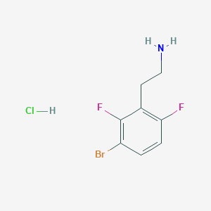molecular formula C8H9BrClF2N B2463036 2-(3-Bromo-2,6-difluorophenyl)ethanamine;hydrochloride CAS No. 2126161-33-7