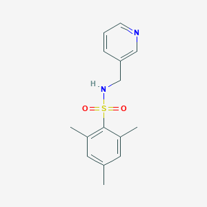molecular formula C15H18N2O2S B246306 2,4,6-trimethyl-N-(pyridin-3-ylmethyl)benzenesulfonamide 