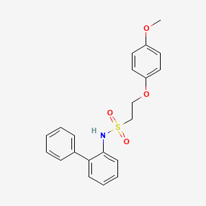 molecular formula C21H21NO4S B2463067 N-([1,1'-biphenyl]-2-yl)-2-(4-methoxyphenoxy)ethanesulfonamide CAS No. 1351620-96-6