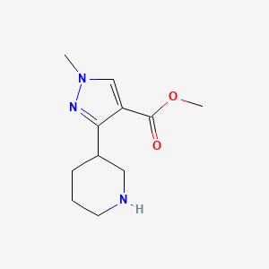 Methyl 1-methyl-3-piperidin-3-ylpyrazole-4-carboxylate