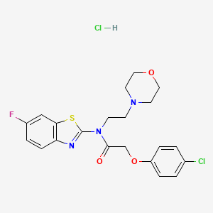 2-(4-chlorophenoxy)-N-(6-fluorobenzo[d]thiazol-2-yl)-N-(2-morpholinoethyl)acetamide hydrochloride