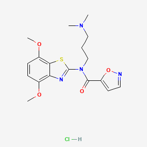 N-(4,7-dimethoxybenzo[d]thiazol-2-yl)-N-(3-(dimethylamino)propyl)isoxazole-5-carboxamide hydrochloride