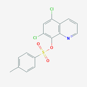 molecular formula C16H11Cl2NO3S B246311 5,7-Dichloro-8-quinolinyl 4-methylbenzenesulfonate 