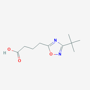 molecular formula C10H16N2O3 B2463128 4-(3-Tert-butyl-1,2,4-oxadiazol-5-yl)butanoic acid CAS No. 1038311-12-4
