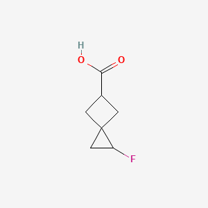 molecular formula C7H9FO2 B2463144 2-Fluorospiro[2.3]hexane-5-carboxylic acid CAS No. 2168202-34-2