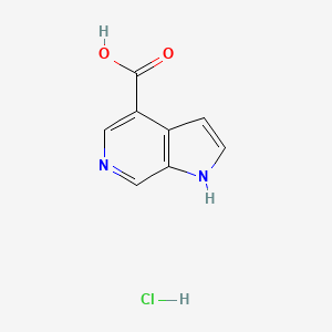 molecular formula C8H7ClN2O2 B2463151 1H-吡咯并[2,3-c]吡啶-4-甲酸盐酸盐 CAS No. 2228833-06-3