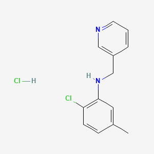 molecular formula C13H14Cl2N2 B2463164 2-chloro-5-methyl-N-(pyridin-3-ylmethyl)aniline hydrochloride CAS No. 1909308-95-7