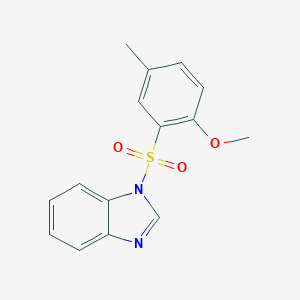 molecular formula C15H14N2O3S B246318 1-(2-Methoxy-5-methylphenyl)sulfonylbenzimidazole 