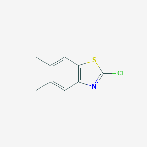 molecular formula C9H8ClNS B024632 2-Chloro-5,6-dimethyl-1,3-benzothiazole CAS No. 104076-80-4